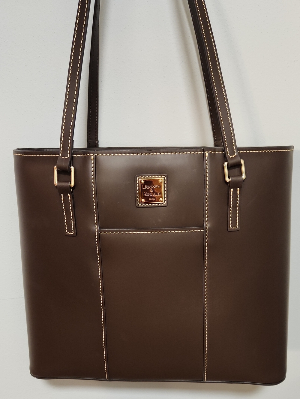 Dooney & Bourke Brown Tmoro Leather Lexington Tote Bag